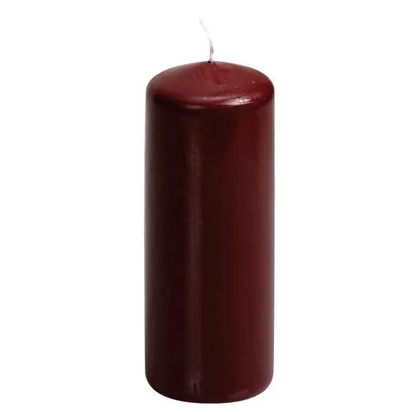 Stumpenkerze Weinrot Classic Ø 5,8 × 15 cm – Spaas
