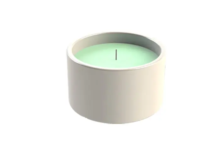 Citronella-Duftkerze „Zitronengras“ grün in Tongefäß Ø 9,8 cm, 15 h