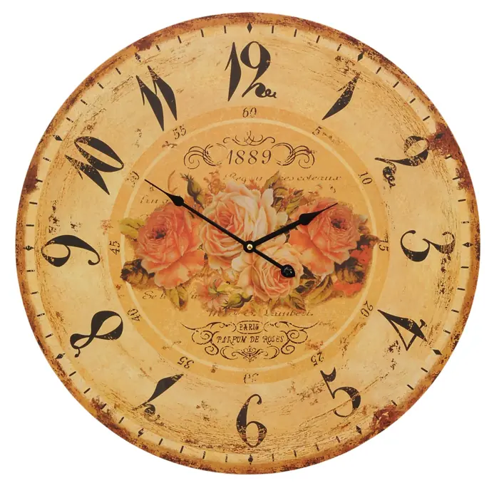 Wanduhr XXL „1889“ Ø 60 cm – Clayre & Eef