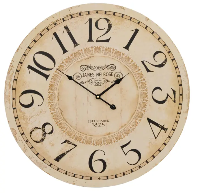 Wanduhr XXL „James Melrose“ Ø 60 cm