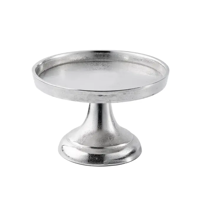 Etagere auf Standfuß Silber 19,5 cm