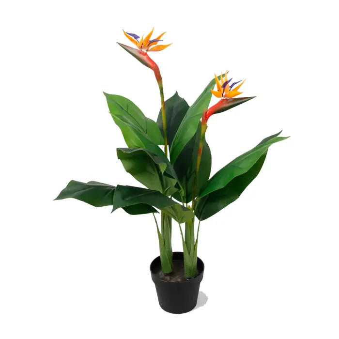 Künstliche Strelitzie (Paradiesvogelblume) 90 cm