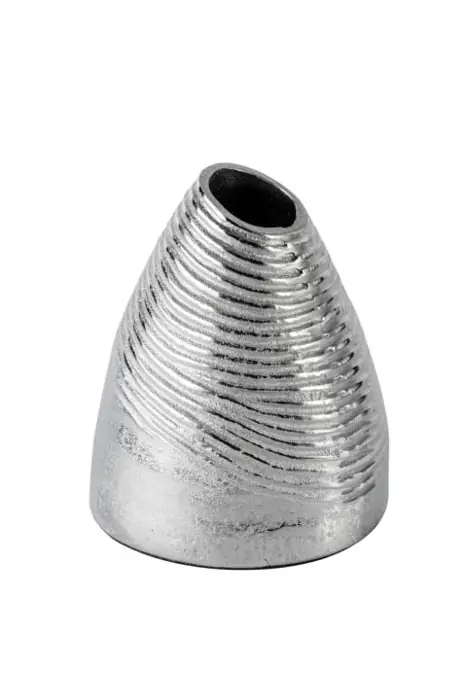 Vase Aluminium Silber 21 cm