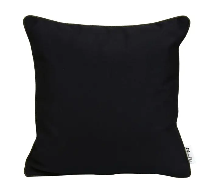 Outdoor-Kissen Dunkelblau mit Keder in Anthrazit 45 × 45 cm inkl. Füllung
