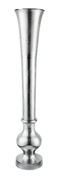Bodenvase Aluminium Silber 99 cm