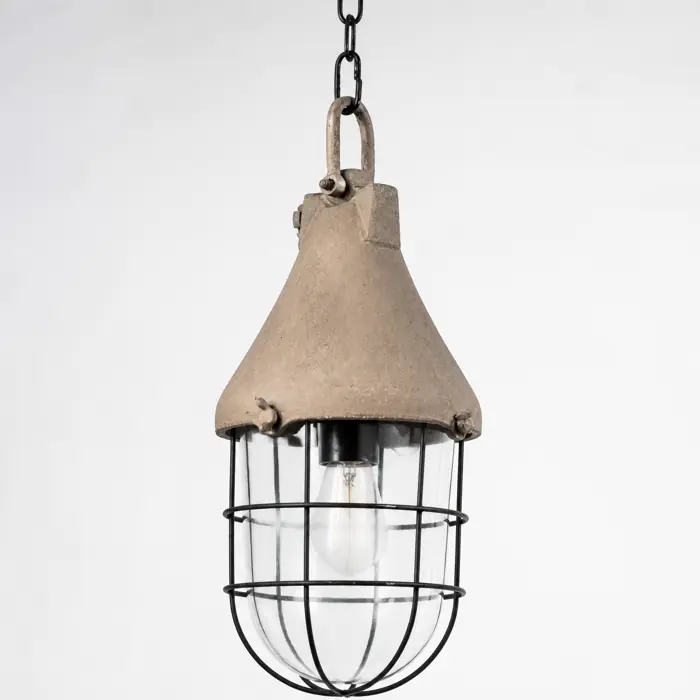 Deckenlampe Industrial Gitter Colmore Ø 18 cm E27