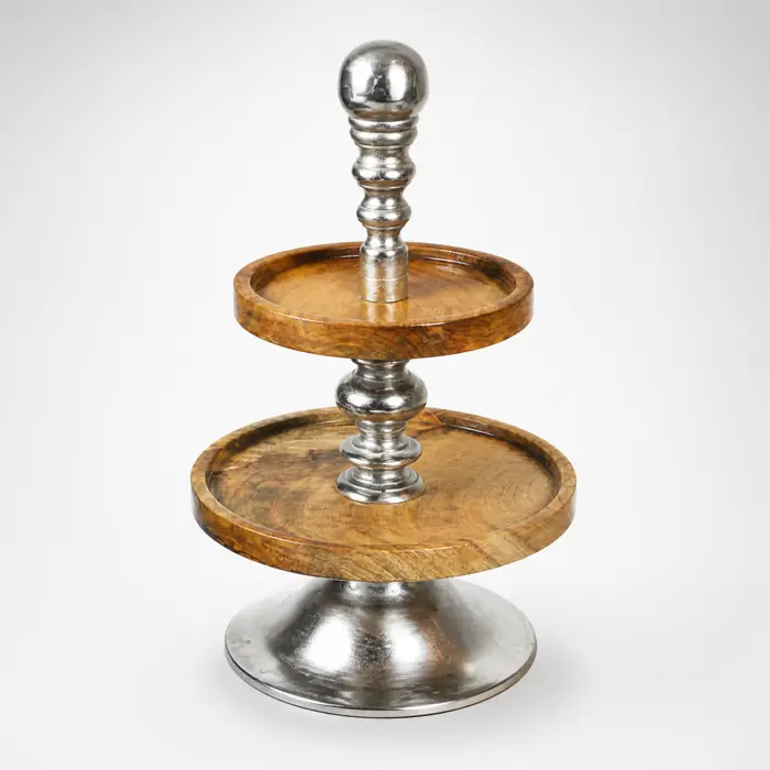 Etagere Holz und Aluminium von Colmore 31 × 31 × 50 cm