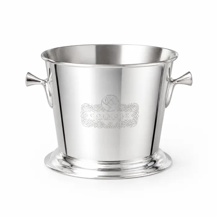 Champagnerkühler London Silber mit Wappen von Colmore