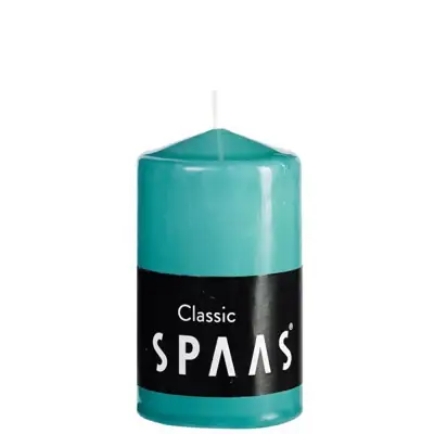 Stumpenkerze Classic Grün Ø 5,8 × 10 cm, 25 Stunden