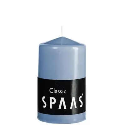 Stumpenkerze Classic Blau Ø 5,8 × 10 cm, 25 Stunden