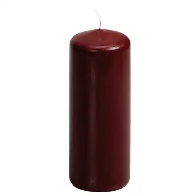 Stumpenkerze Weinrot Classic Ø 5,8 × 15 cm – Spaas