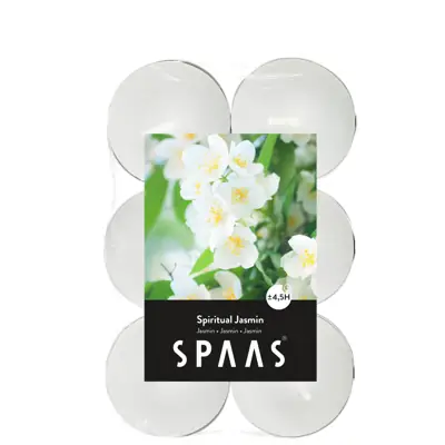 Duftteelichter Jasmin – 12 Stück, 4,5 h