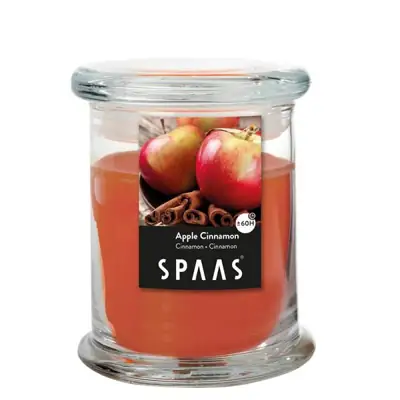 Duftkerze im Glas mit Deckel „Apfel Zimt“ 60 h