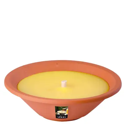 Citronella-Duftkerze in Tonschale Natur 23 cm, 13 h
