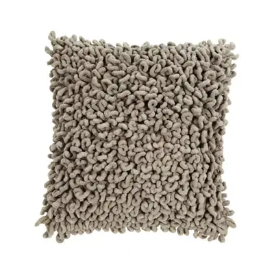 Kissen „Talli“ Taupe Chenille 45 × 45 cm inkl. Füllung