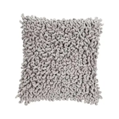 Kissen „Talli“ Grau (Dunkel) Chenille 45 × 45 cm inkl. Füllung