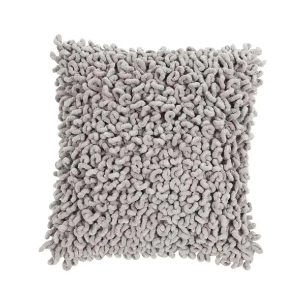 Kissen „Talli“ Grau (Dunkel) Chenille 45 × 45 cm inkl. Füllung