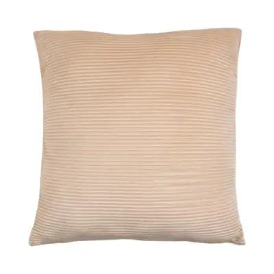 Kissen „Lino“ Sand geriffelt 45 × 45 cm inkl. Füllung