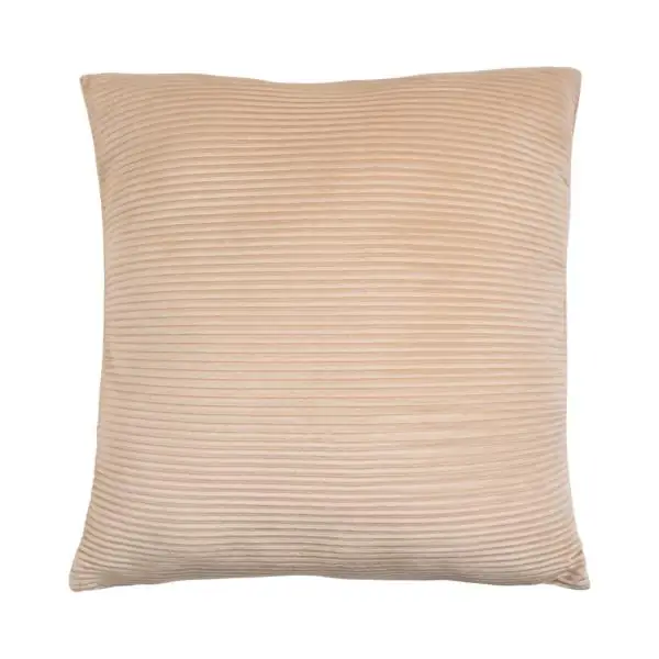 Kissen „Lino“ Sand geriffelt 45 × 45 cm inkl. Füllung