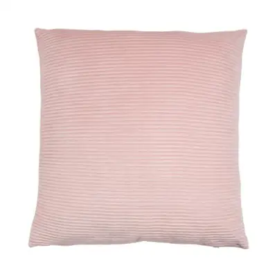 Kissen „Lino“ Pink geriffelt 45 × 45 cm inkl. Füllung