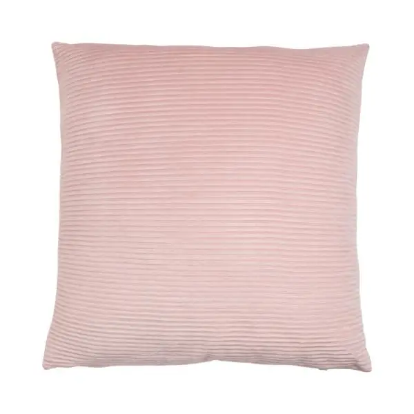Kissen „Lino“ Pink geriffelt 45 × 45 cm inkl. Füllung