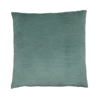 Kissen „Lino“ Grün geriffelt 45 × 45 cm inkl. Füllung