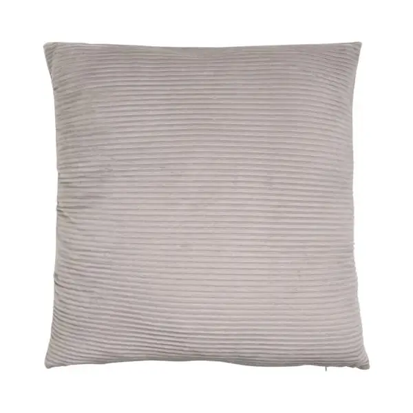 Kissen „Lino“ Grau geriffelt 45 × 45 cm inkl. Füllung