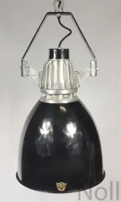 Deckenlampe XXL Industrial Smooth Black Colmore Ø 33 × 73 cm