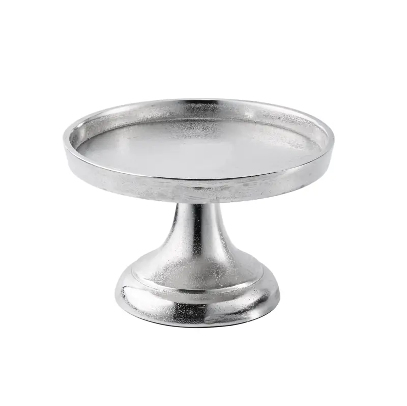 Etagere auf Standfuß Silber 19,5 cm