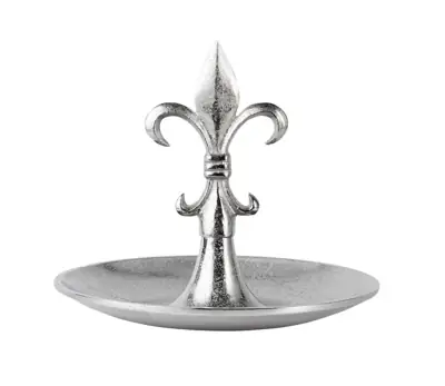 Etagere „Lilie“ Silber aus Aluminium 31 cm