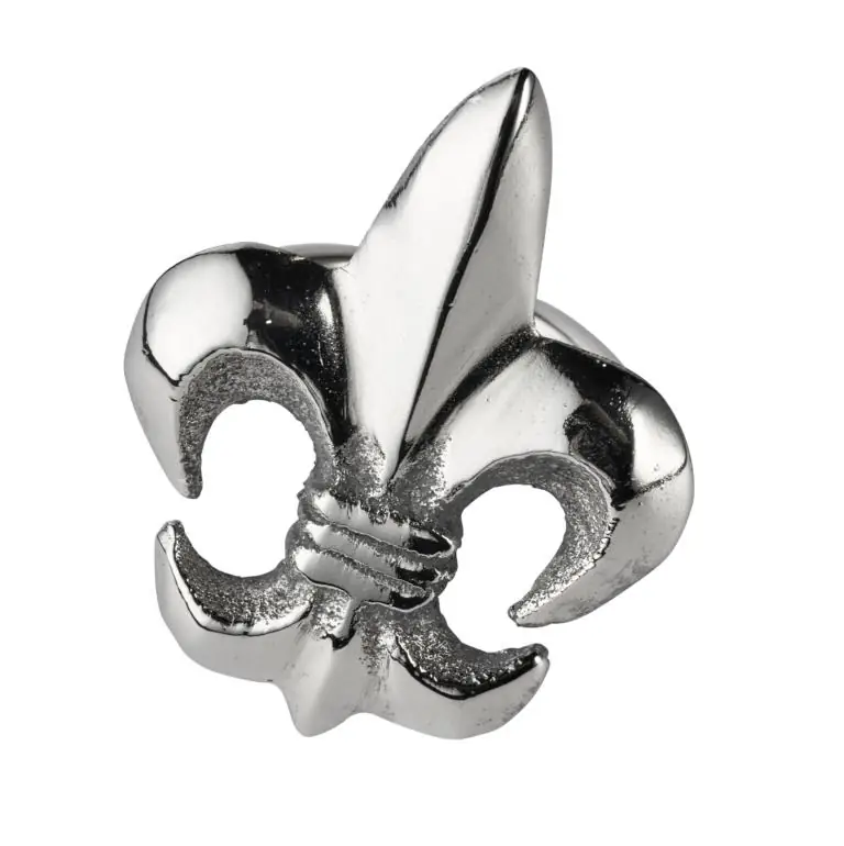 Serviettenringe Lilie Silber 6er-Set Aluminium 7 cm