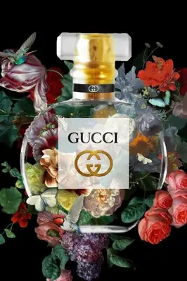 Glasbild „Parfüm“ Blumen Fashion 60 × 80 cm