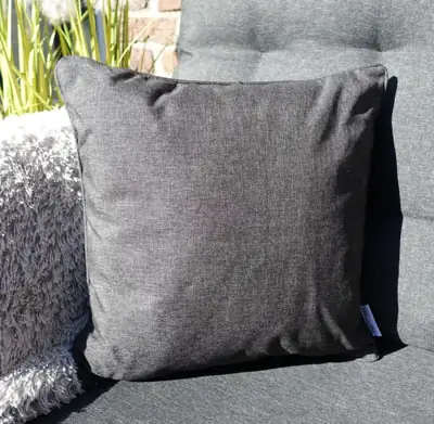 Outdoor-Kissen Anthrazit 45 × 45 cm inkl. Füllung
