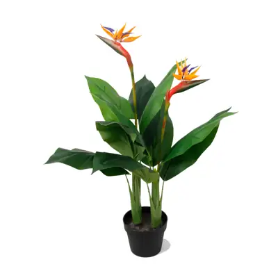Künstliche Strelitzie (Paradiesvogelblume) 90 cm