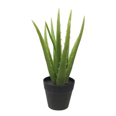 Künstliche Aloe Vera 25 cm mit Topf