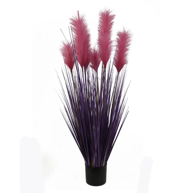 Künstliches Gras Lila 120 cm mit Topf