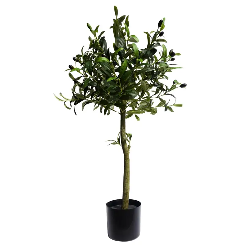 Künstlicher Olivenbaum 95 cm – Kunstbaum mit ca. 330 Blättern