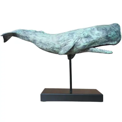 Wal-Figur XL auf Standfuß 51 cm