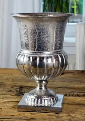 Pokalvase Aluminium Silber 29 cm