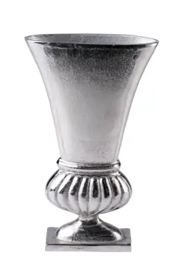 Pokalvase M Aluminium Silber 39 cm