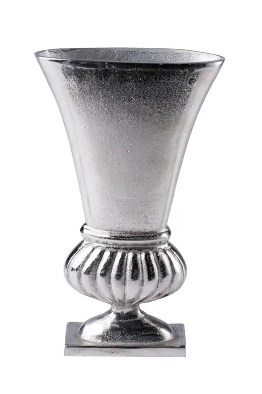 Pokalvase M Aluminium Silber 39 cm