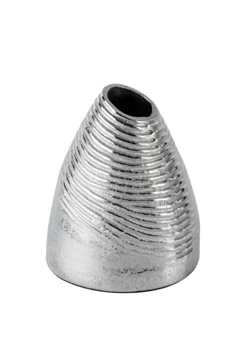Vase Aluminium Silber 21 cm