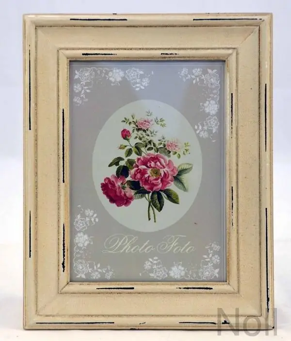 Bilderrahmen Landhausstil Holz 24 × 19 cm – Foto 17 × 12 cm