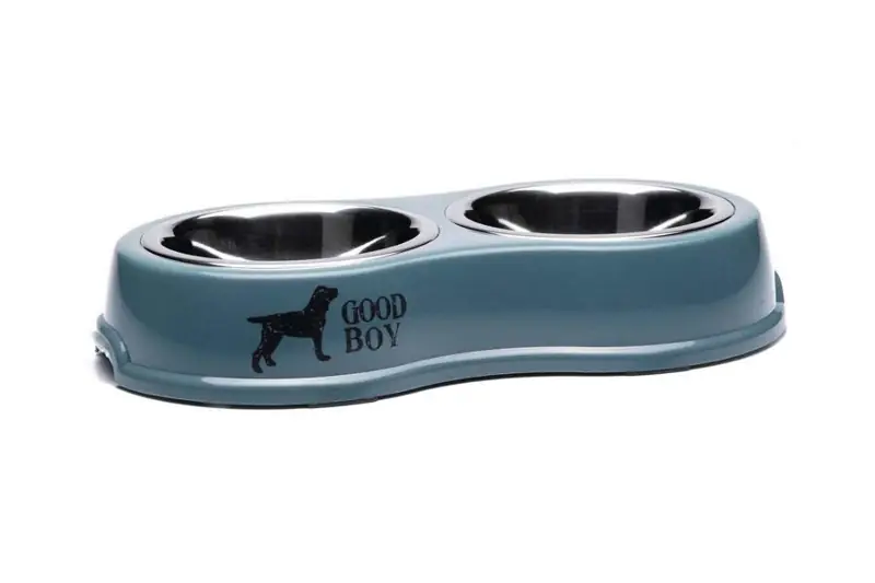 Napfständer Hund „Good Boy“ mit 2 Schalen 40 × 23 cm