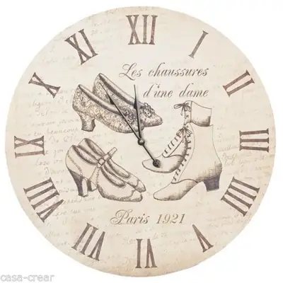 Wanduhr XXL „Paris 1921“ Ø 60 cm – Clayre & Eef