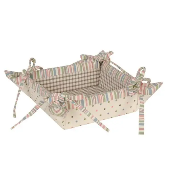 Brotkorb mit Punkten und Wendefunktion Clayre & Eef 35 × 35 cm
