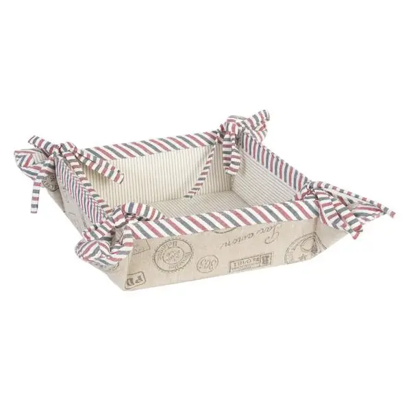 Brotkorb aus Stoff mit Wendefunktion Clayre & Eef 35 × 35 cm