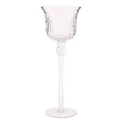 Teelichthalter Glas mit Verzierungen Clayre & Eef Large Ø 11 cm
