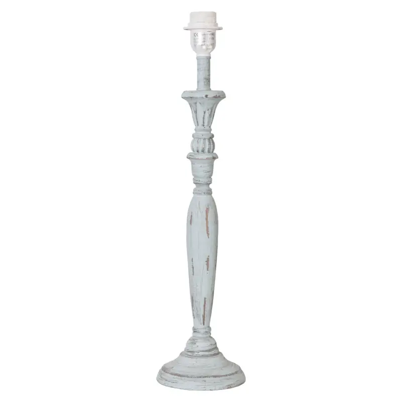 Tischlampe Landhaus Holz 55 cm