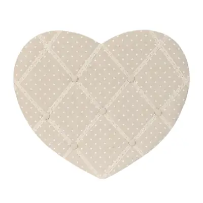 Memoboard Herz Clayre & Eef Beige 46 × 39 cm